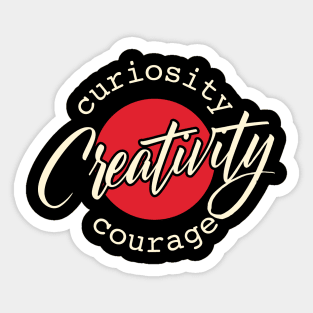 Creativity Artist and Art Teacher Sticker